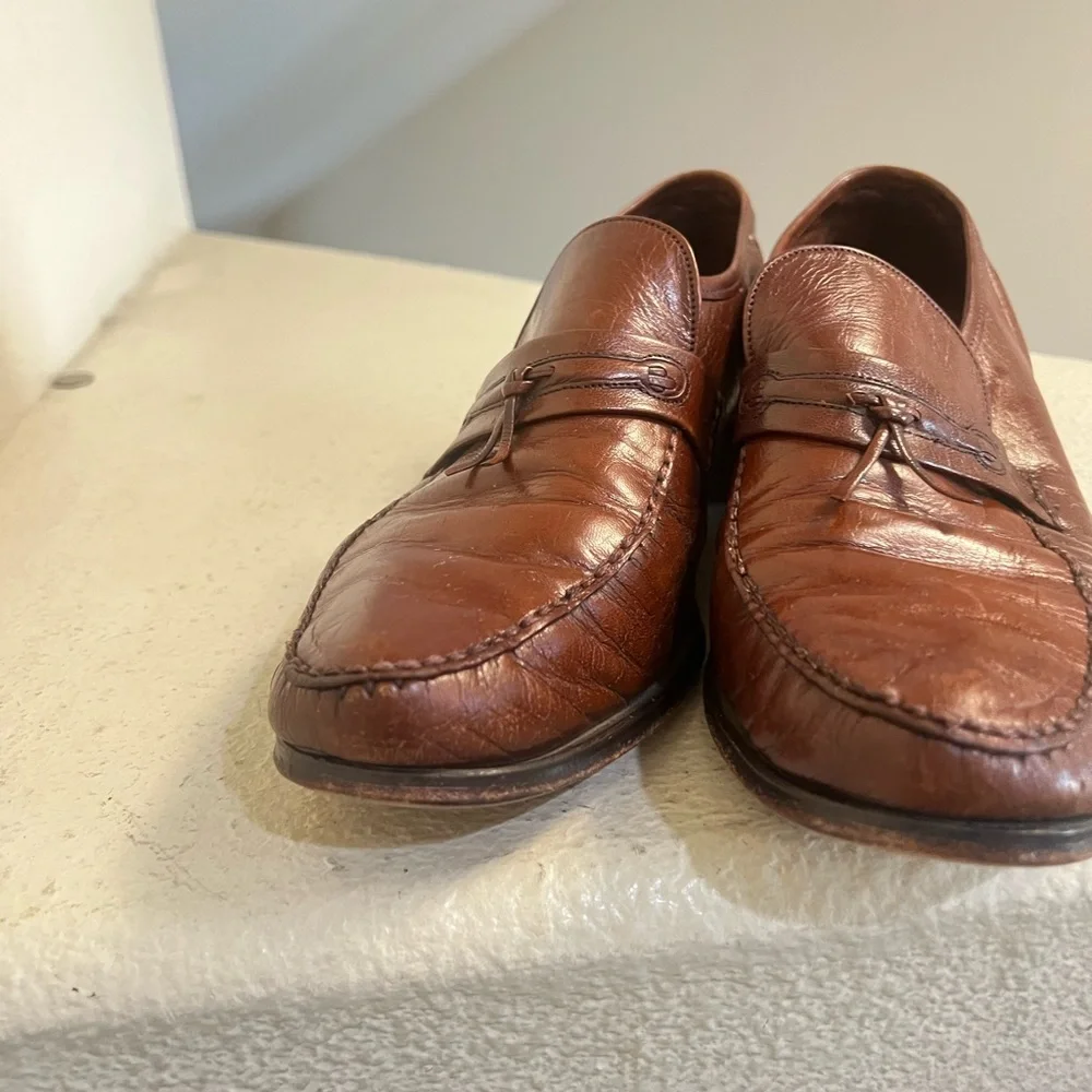 Florsheim‎ Imperial Men’s size 9.5  Brown Leather Dress Shoes loafers